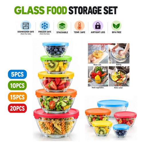 Glass food storage containers - glass,