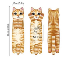 Funny Cat Hand Towels Kitchen