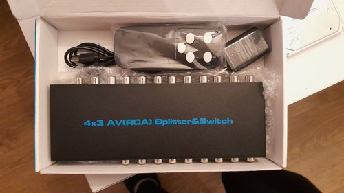 Way rca switch splitter - av,