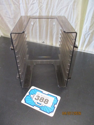 Storage rack smoked plastic - cd,