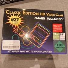 Super Mini SFC HDMI Classic Built-in 621 TV Games Console + 2 Controllers