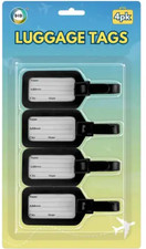 Luggage Tags Black suitcase Labels ID Name Address Plastic Tag Baggage bags Tags