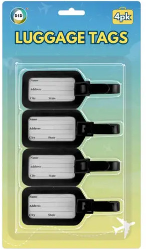 Luggage tags black suitcase - tags,