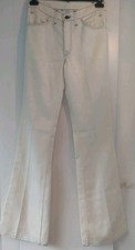 RARE Mens Vintage Retro 70s White Flared Levi's Jeans/Trousers 