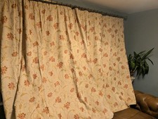 Vintage Bespoke Luxury Tapestry Gold Terracotta Heavy Curtains