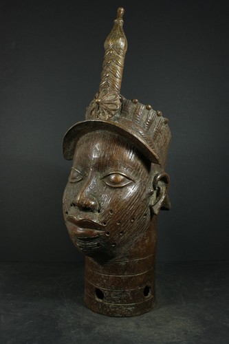 African benin bronze ife oni - bronze, ife,