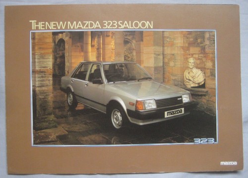 1981 mazda 323 saloon brochure - 323,