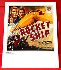 Rocket Ship Flash Gordon Movie/Film Poster Art PICTURE / PRINT 12" x 9.5"