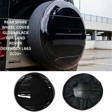 REAR SPARE WHEEL COVER FOR LAND ROVER DEFENDER GLOSS BLACK  L663 2020+