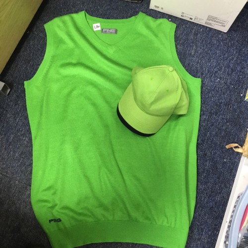 Ping golf vest and - ping, hat