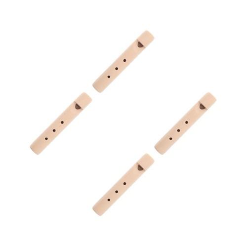 4pcs durable wood - wood, flute