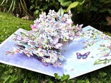Beautiful 3D Pop-Up Apple Blossom Greetings Card Birthday Anniversary Love