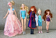 Disney Frozen Anna& Elsa  Doll  Tinkerbelle and barbies bundle 