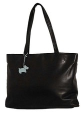 Radley Extra Large Black Leather Laptop Tote Work Bag