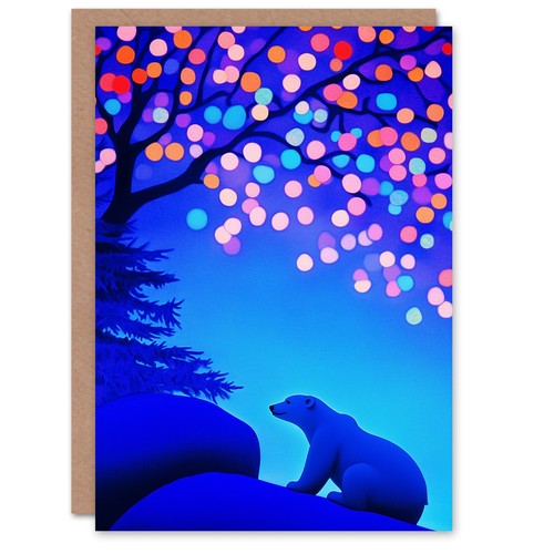Polar bear colourful fairy - polar,