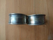Set of 2 Antique J & R Griffin Solid Silver Napkin Rings Hallmarked Chester 1920