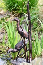 Herons on reeds ornament 
