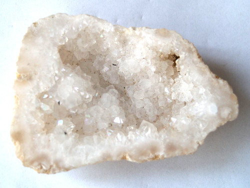 Clear angel aura quartz - aura, geode
