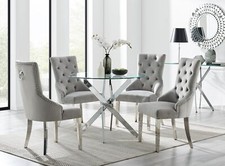 NOVARA 100cm Round Glass