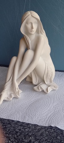 Half naked lady statue figure - naked,