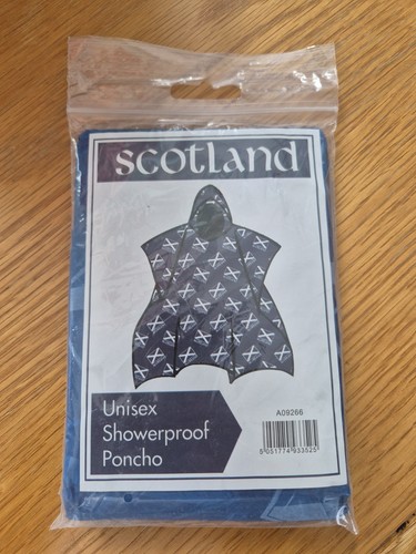 Scotland plastic rain poncho - rain,