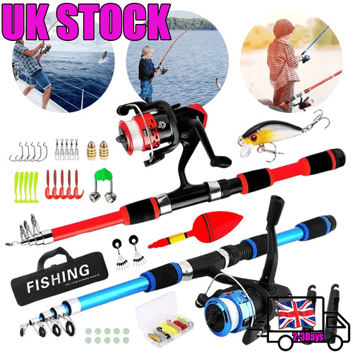 Fishing pole set - pole, telescopic