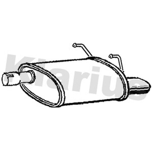 Exhaust rear back box - box, fiat