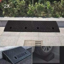 2x Heavy Duty Portable Kerb Door Ramps Wheelchair Mobility Scooter Access Ramp