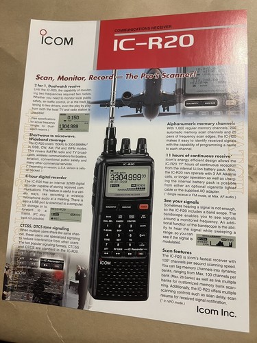 Icom r20 original sales - icom, ic-r20
