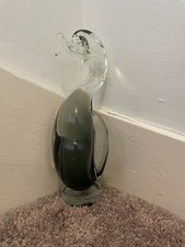 Murano glass duck - Tall clear