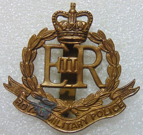 Royal military police brass - police,