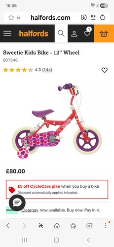 Bnib girls sweetie wheels - bnib,