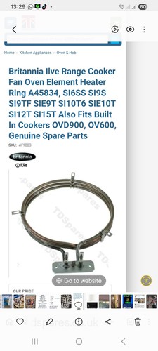 Britannia fan oven - britannia, (ilve)