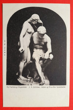 Postcard J.A.Jerichau Adam & Eve Danish Sculptor,Carlsberg Glyptothek. U/B