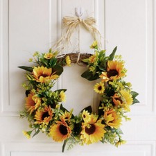 Artificial Sunflower Wreath