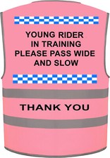 Ultra Hi Vis Viz  High Visibility Reflective Vest Young Rider Training