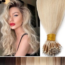 Nano Ring Tip Hair Extensions Remy Human Hair Micro Bead THICK 150G NANO BEADS