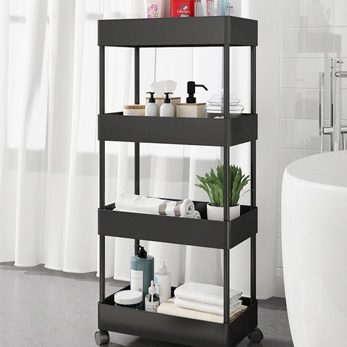 Narrow slim storage rack 5 - narrow, 3/4/5