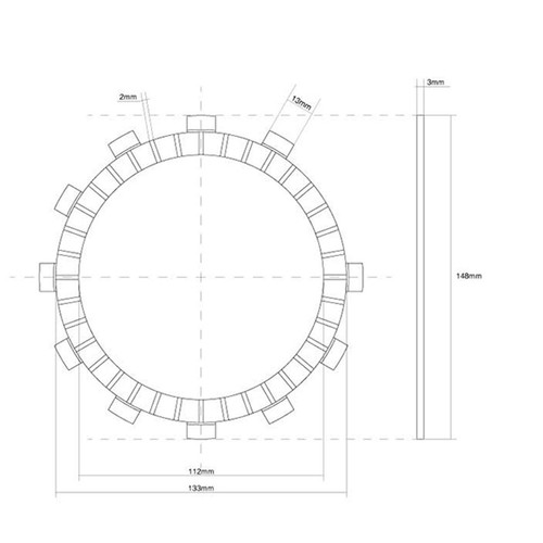 Single clutch disc - single,