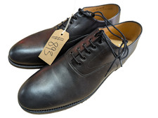 Genuine British Army Black Leather Officers Parade Service Shoes 11M UK #893