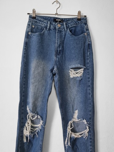 Missguided tall blue ripped - blue,