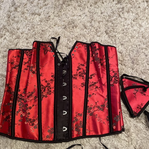 Beautiful boned satin basque - boned,