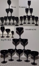 VTG Glassware {24} Black/Ebony