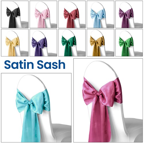 Satin chair sashes bow cover - satin,