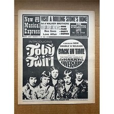 TOBY TWIRL NME MAGAZINE JANUARY 20 1968 - Toby twirl cover advert + rolling ston