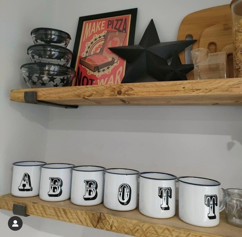 Rustic wooden shelf urban - rustic,