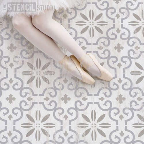 Rissington tile stencil - rissington,