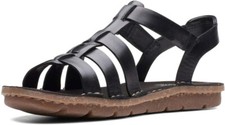 Clarks Ladies Black Sandals