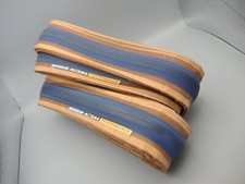 MICHELIN AXIAL PERFORMANCE TYRES x2 - 700 x 20C - AMBER WALL / BLUE TREAD - NOS
