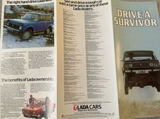 The Drive A Survivor Lada Range Car Sales Brochure Frameable 1980